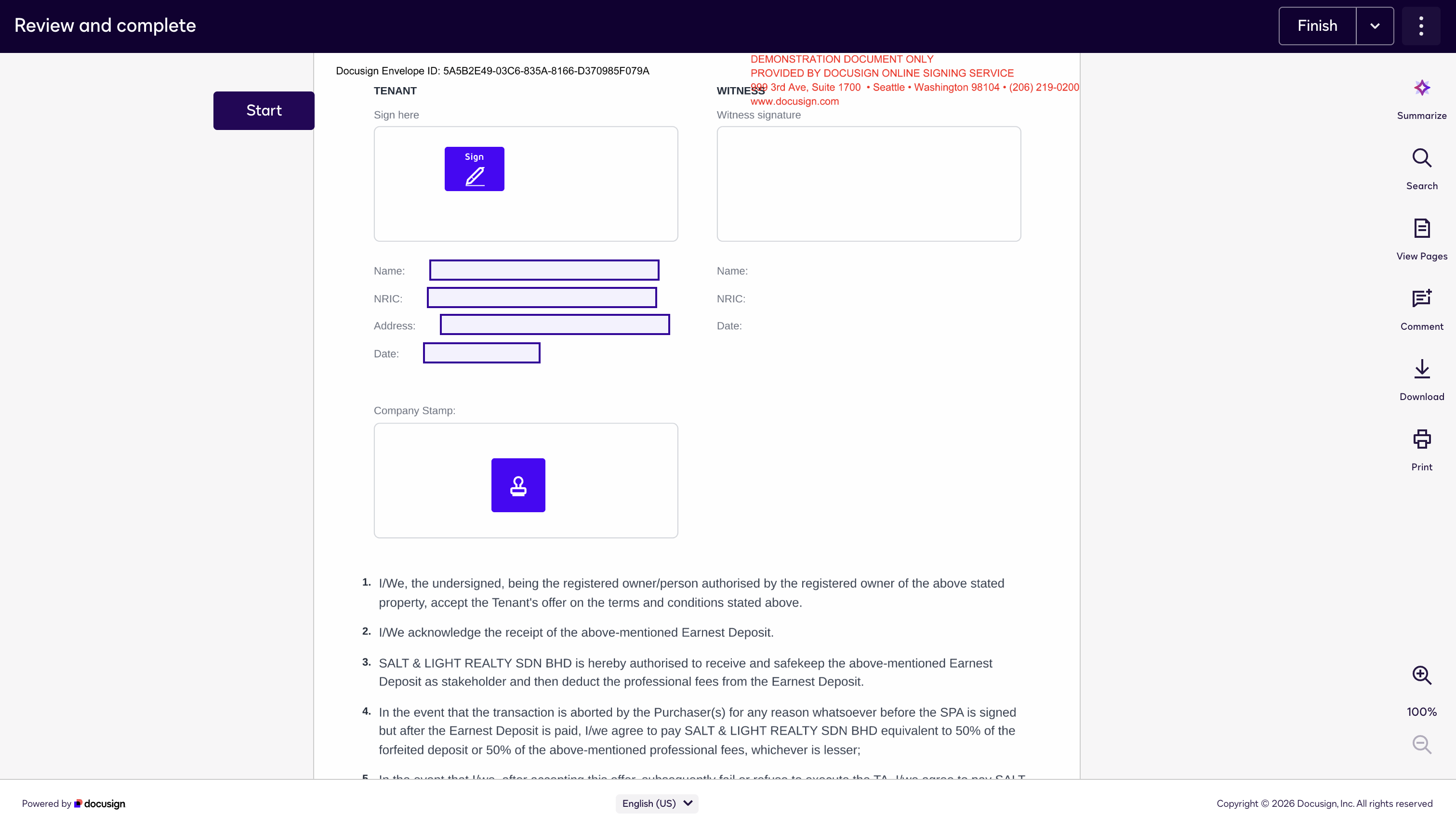 Xpillar Hero Agent Portal: docusgin signing process part 2